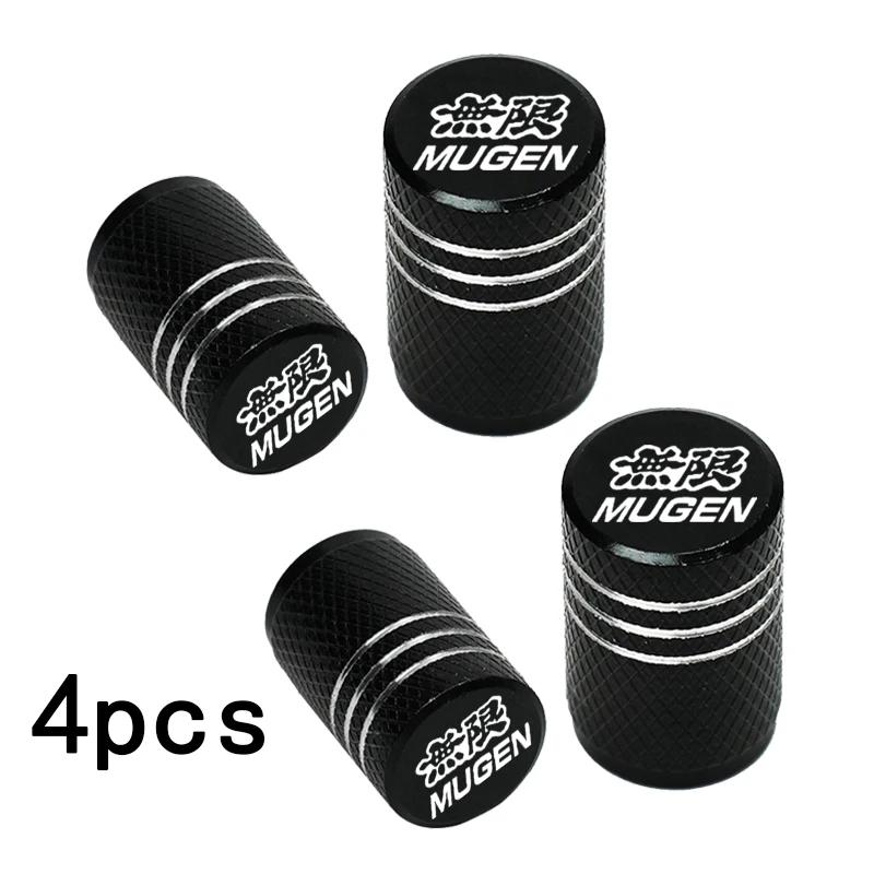 VZH5 For Honda Civic Accord 7 Type R FN2 FK8 Fit Jazz RS CRX Mugen 4pcs Car Wheel Tire Valve Caps Tyre Stem Covers Airdust Waterproof