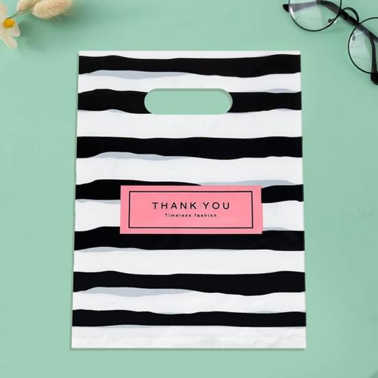 100 Pcs Holiday Gift Bags You Reusable Print Gratitude Expression Thank Strong Bearing Dress