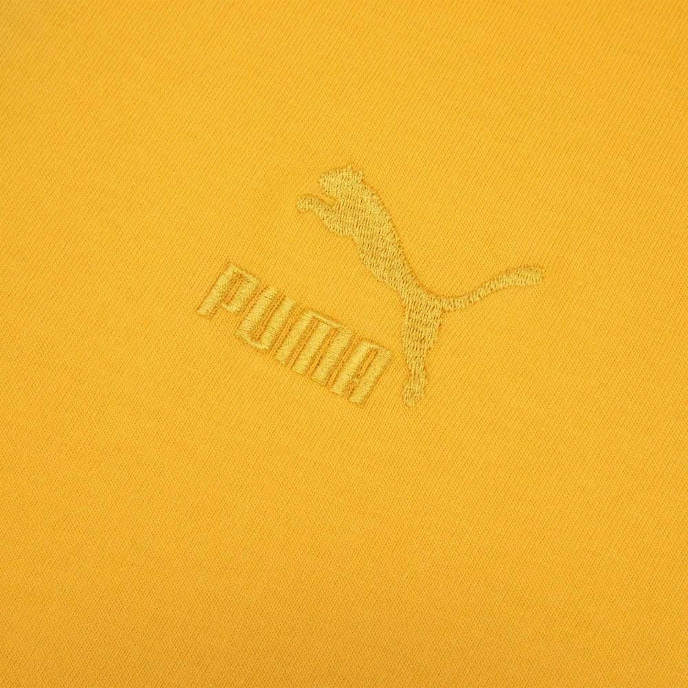 Puma Ss23 Tribute To Chinese Culture Solid Color Printed Round Neck Pullover Casual Short Sleeve T-Shirt Women T-Shirt Mustard 621936-40
