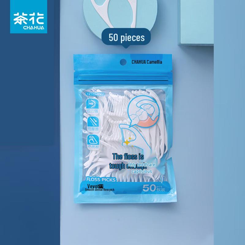 Chahua Smooth Dental Floss Picks, 100 Count