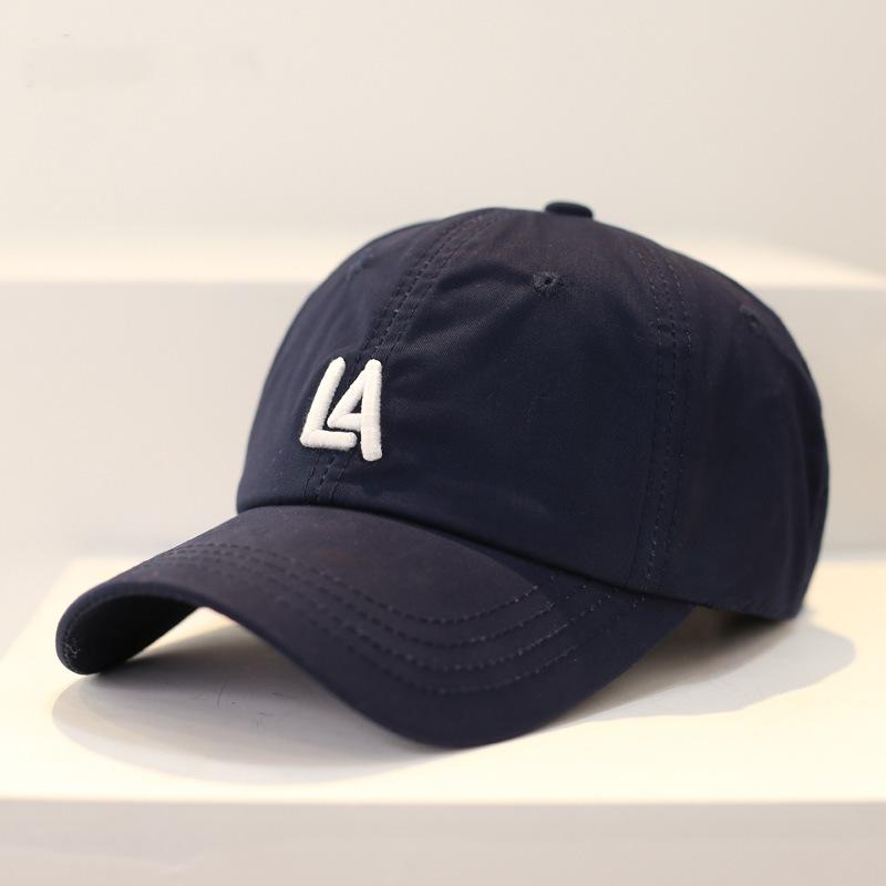 New Simple Letter Baseball Cap Women's Tide Brand Spring and Summer Versatile Curved Brim Sun Protection Shade Cap Men