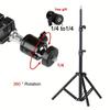 110cm adjustable projector stand - height adjustable, tripod with sturdy plastic connectors, suitable for installing cameras