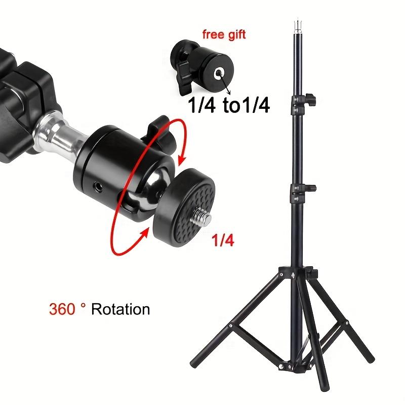 110cm adjustable projector stand - height adjustable, tripod with sturdy plastic connectors, suitable for installing cameras