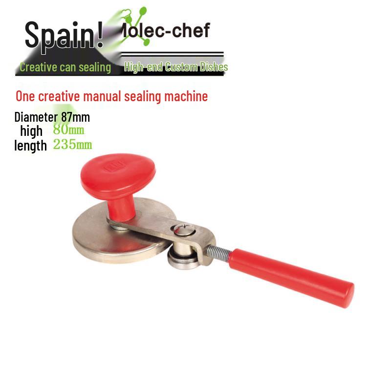 MO-Chef 100% Spanish Manual Round Can & Dish Sealer for Creative Caviar Storage