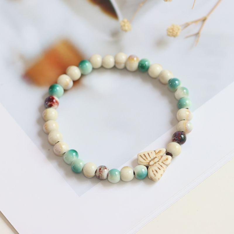 

Цзиндэчжэнь Керамические Листья Медведь XINGX Милый Браслет Butterfly