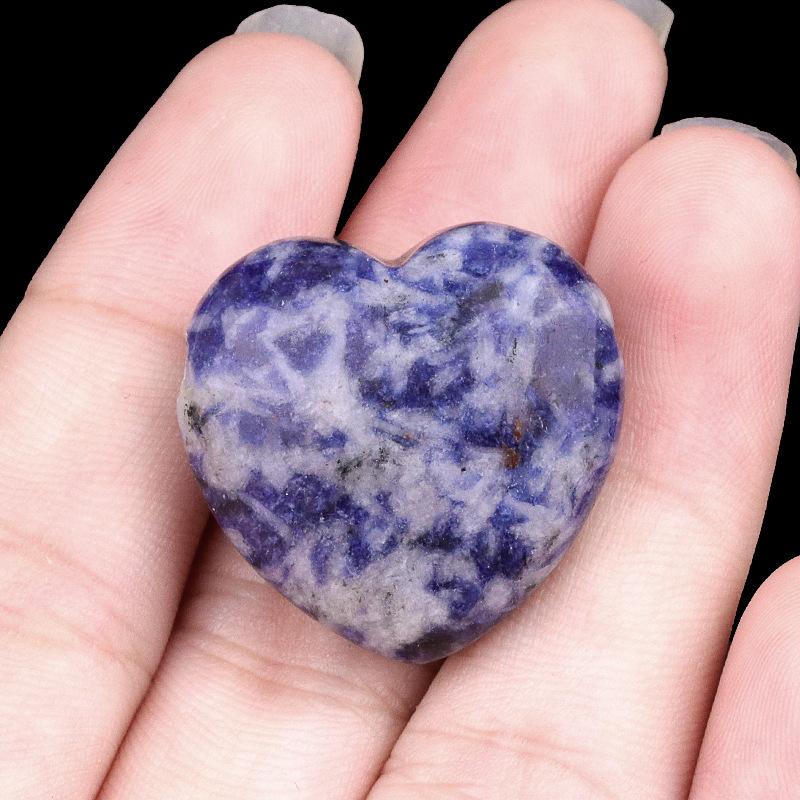 1 Stück Heilkristall Naturstein Heimdeko Herzform Amethyst Tigerauge Anhänger Zubehör