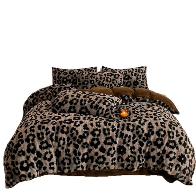 2025 Merlad Double-Sided Furry Velvet Bedspread & Sheet Set