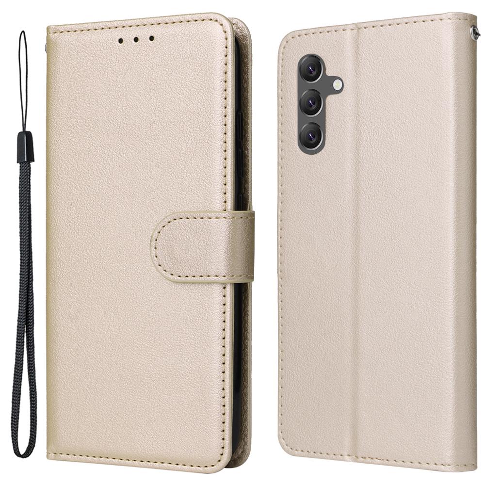 For Samsung Galaxy A14 5G Case Scratch-proof PU Leather Phone Stand Cover with 3 Card Holders