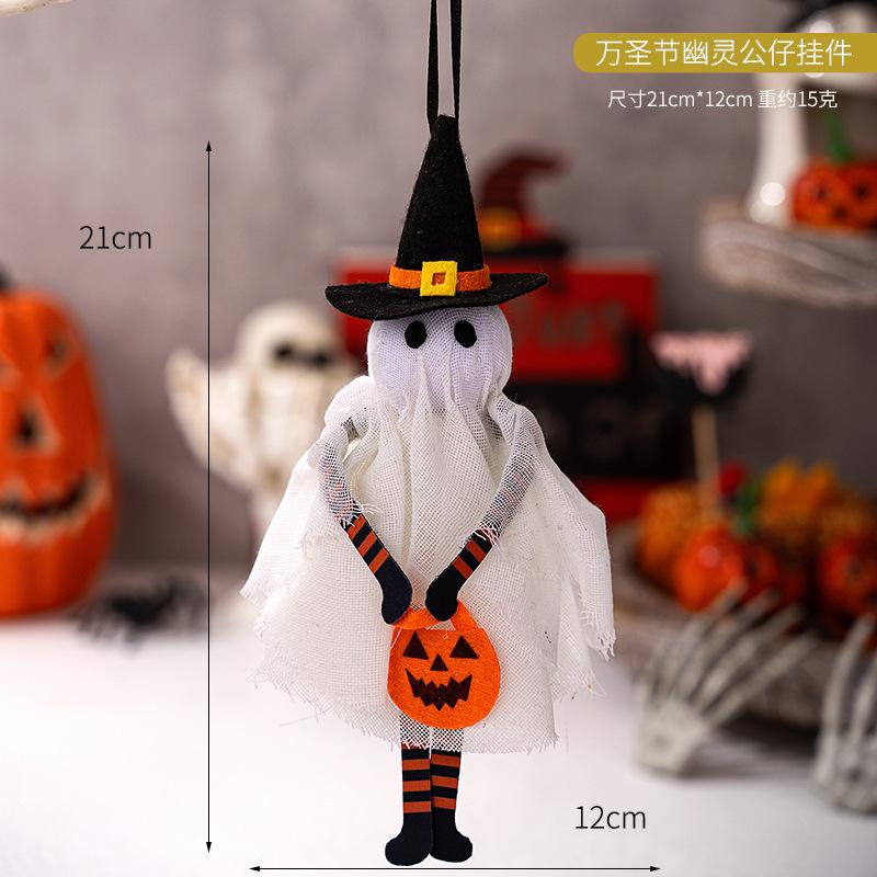 

Halloween Decorations Pendant Black Cat Doll Pumpkin Party Skeleton Ghost Decoration Props Party Holiday DIY Decorations