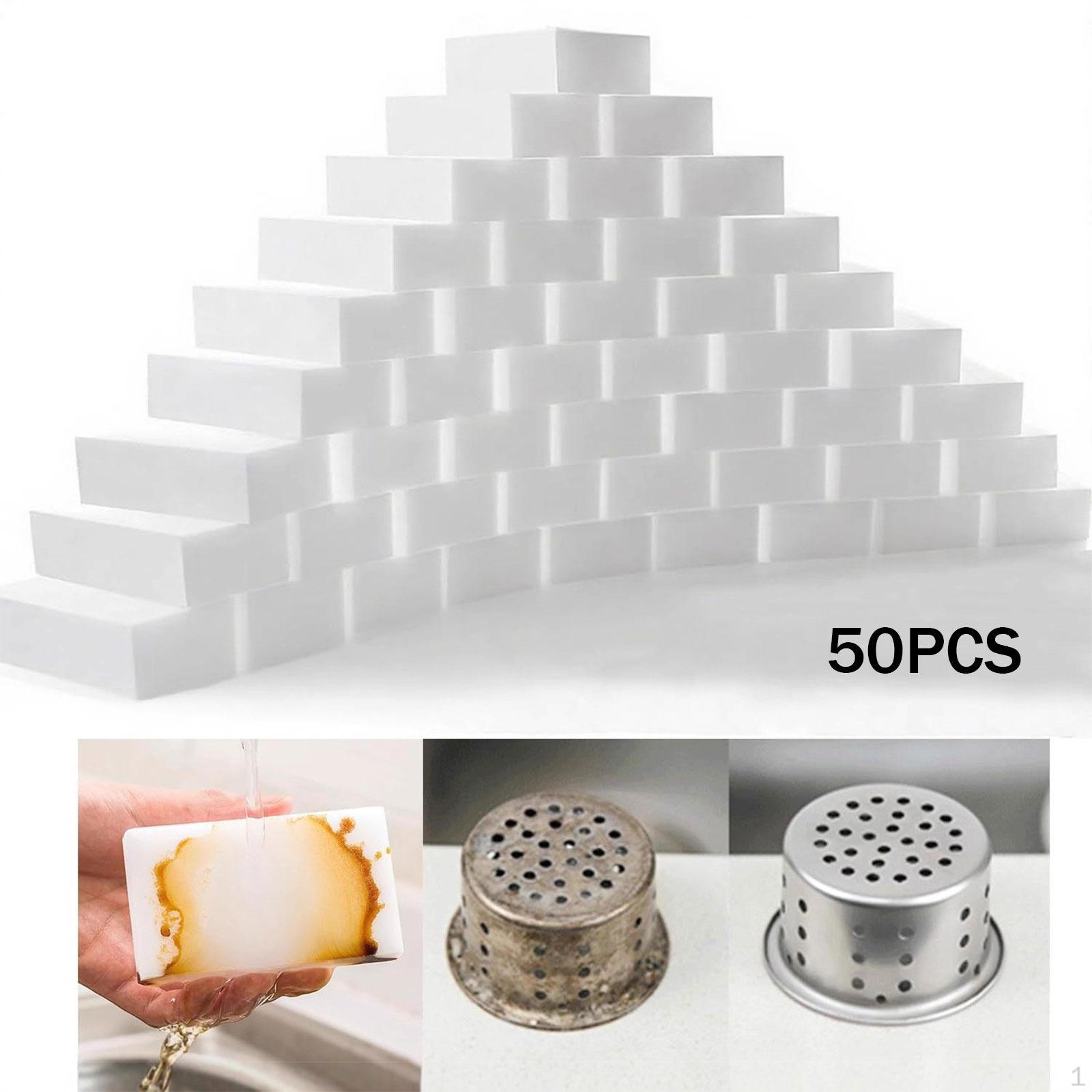 

50x Губка Стирает Поролоновые Подушечки Толстые Многофункциональные Чистящие Губки Скребок для Плинтуса Пола