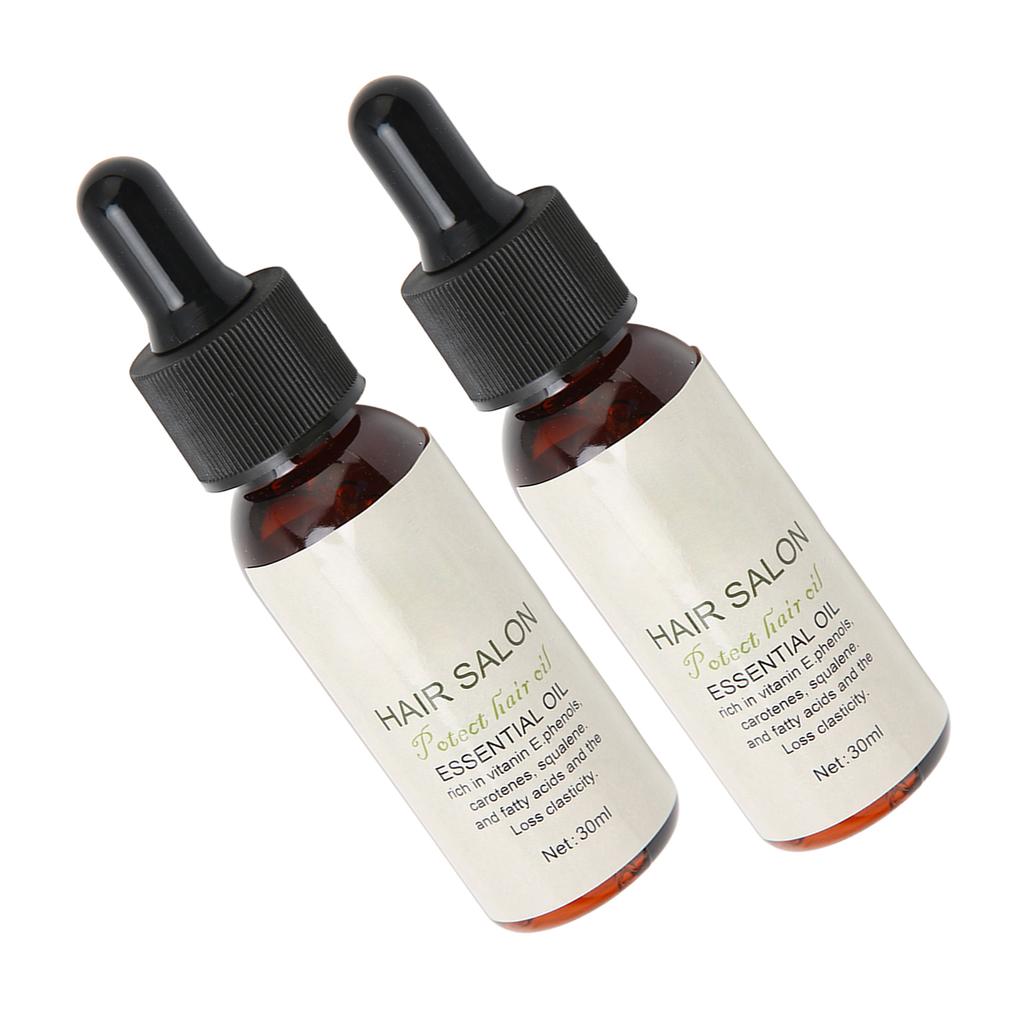 2pcs 30ml Hair Care Essential Oil Home Plant Extract Frizz Treatment Damage Repair Hair Essential Oil