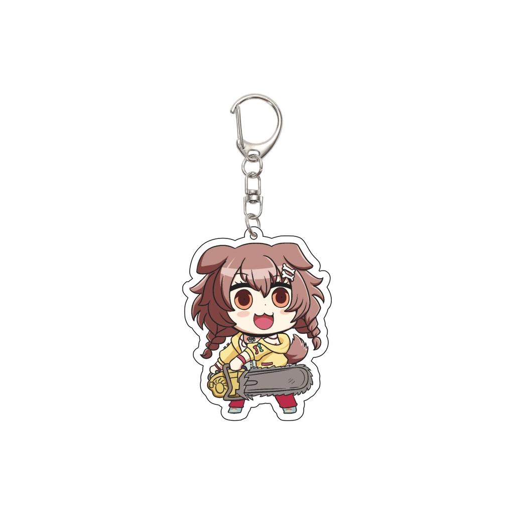 55MM Anime Hololive Keychain Hoshimati Suisei/Natsuiro Matsuri/Akai Haato Key Chain Acrylic Model Plate Christmas Gifts