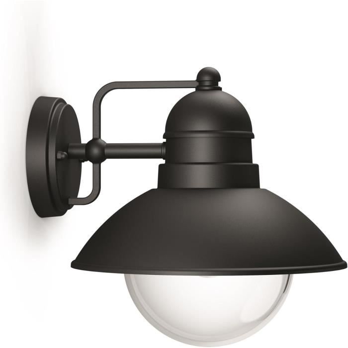 Applique Murale Extérieure Philips myGarden Hoverfly 1x60 W - Noir