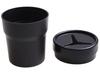 Compact Multifunctional Car Trash Can with Lid & Ashtray