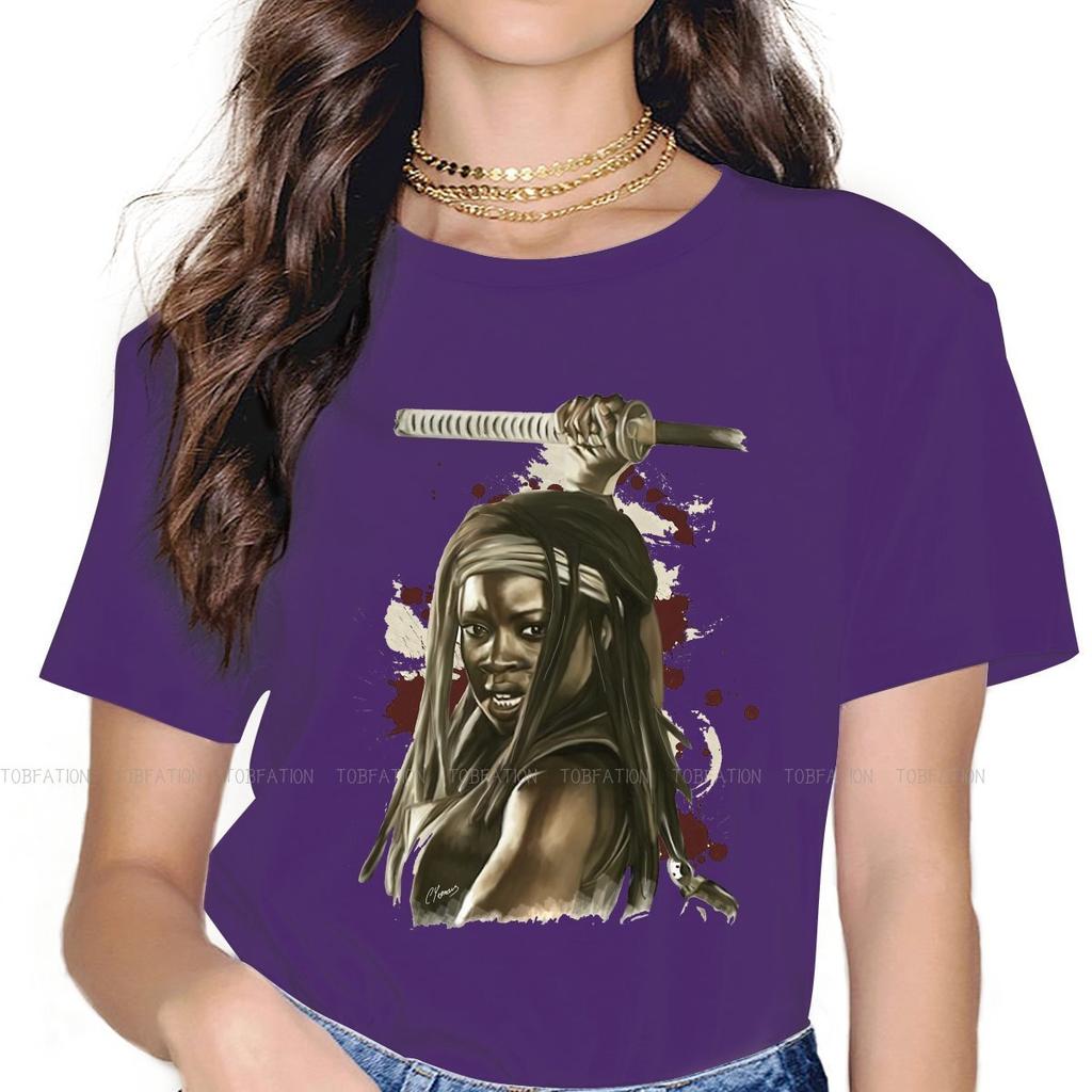 Michonne Special Tshirt For Girl The Walking Dead Rick Glenn Daryl Horror 5xl New Design Gift Clothes T Shirt Stuff Ofertas