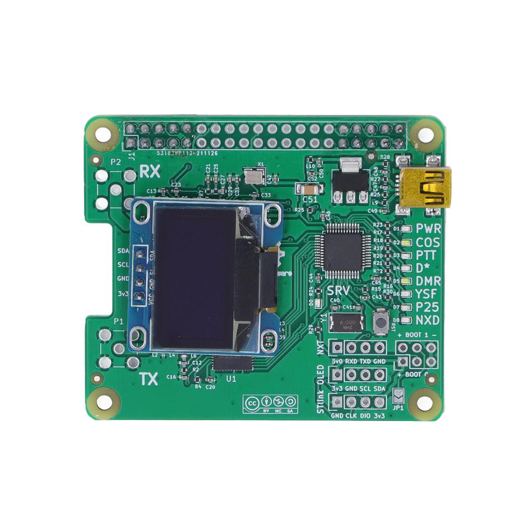 MMDVM HS Hotspot Board UHF VHF Firmware Pre Installed LED Display Duplex Hotspot Module