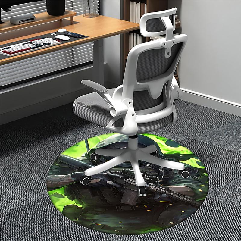 

Reaper,Gaming Mousepad Chair mat Round Rug Office carpet, Non slip, Suitable for Living Rooms, Bedrooms Decor.1205411a 80cm by 80cm