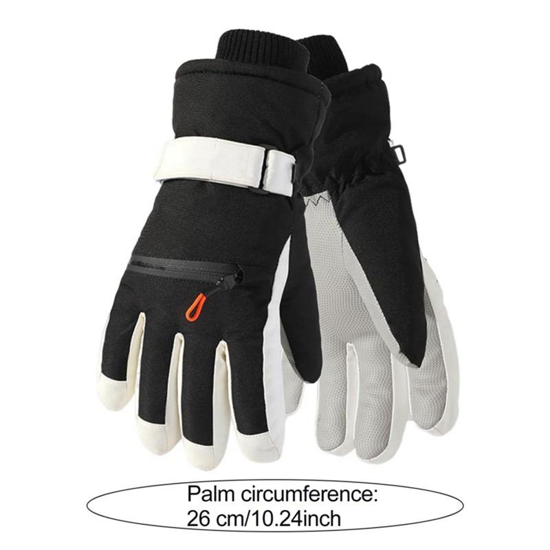 

Outdoor Touchscreen Gloves Fleece-lined Cold Weather Gloves Windproof Cycling Gloves L