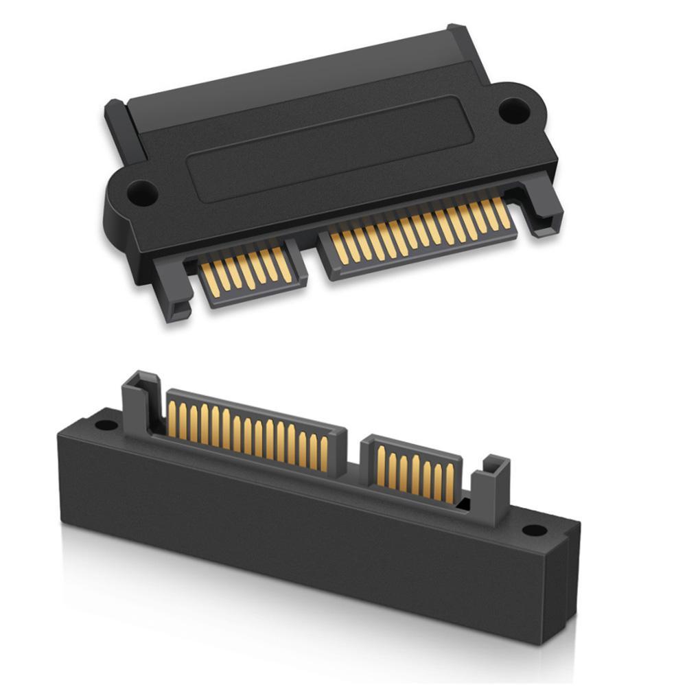 5Gbps SFF 8482 SAS to SATA 180 Degree Angle Adapter Converter Straight Head Portable Durable SATA Hard Disk Drive Raid Adapter