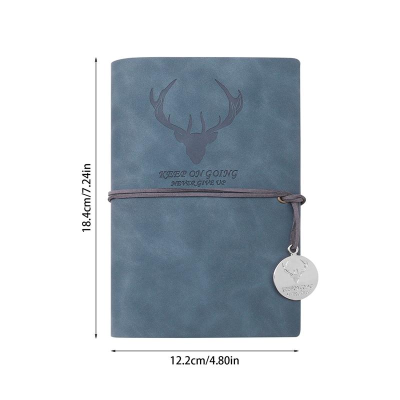 Travelers Vintage Notebook PU Leather Blank Kraft Diary Note Book Journal Sketchbook Stationery School Office Supplies
