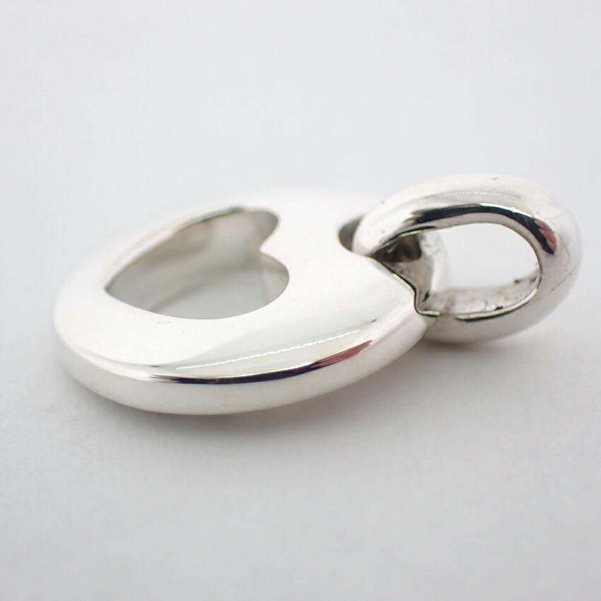 Used Tiffany SV925 Heart Pendant Top (j42-18)