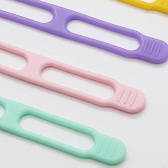 Silicone Cable Tie Earphone Phone Charger Computer Power Cord Bundling