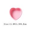 4-velikost srdce silikonová forma na dort DIY Love vrstvený pekáč Čokoládové cukroví želé Forma na led Roztomilá dárková sada na výrobu mýdlových svíček