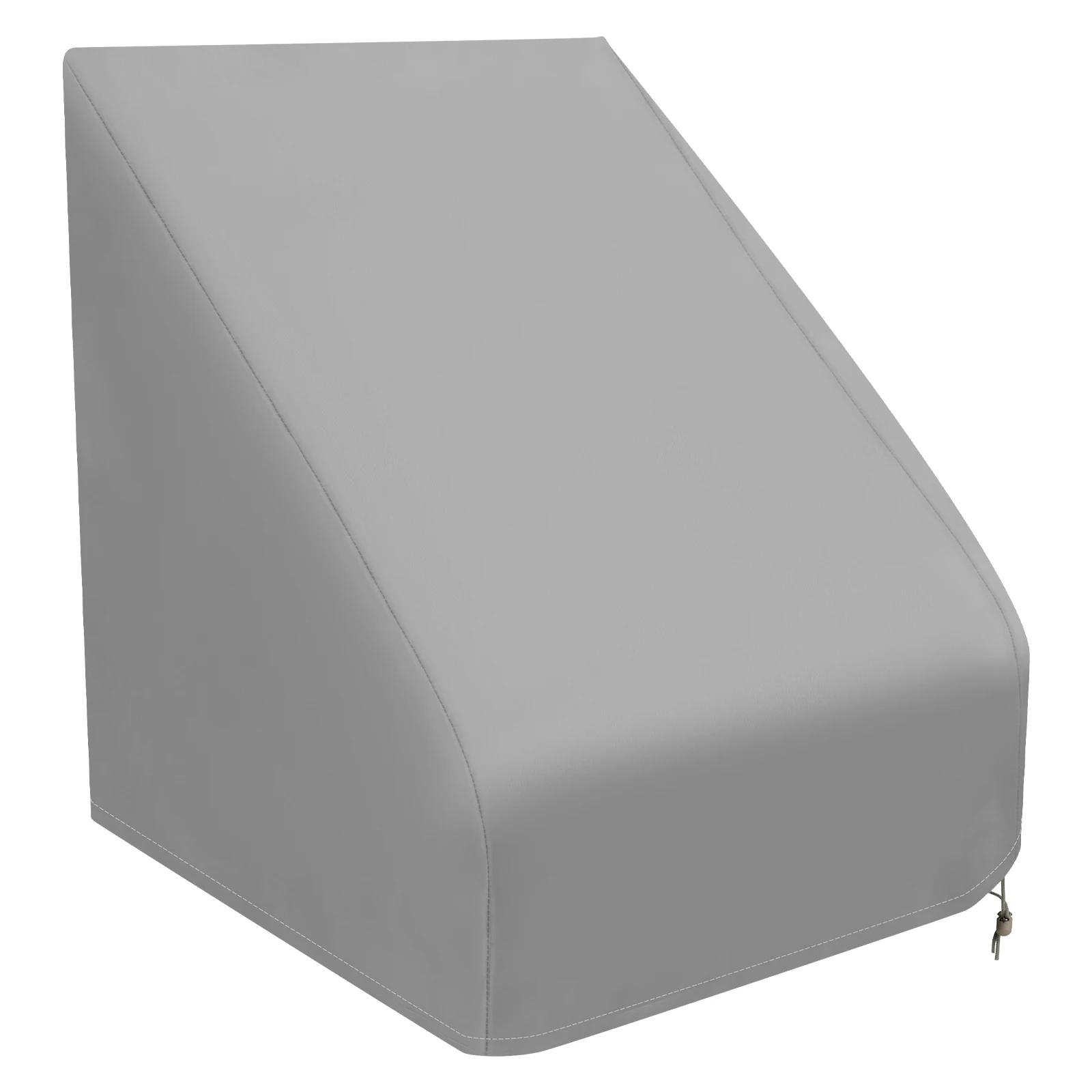 

Universal Boat Seat Cover Waterproof Outdoor Foldable Oxford Fabric Yacht Chair Sleeve Protective Cover Commonly Windproof срібний