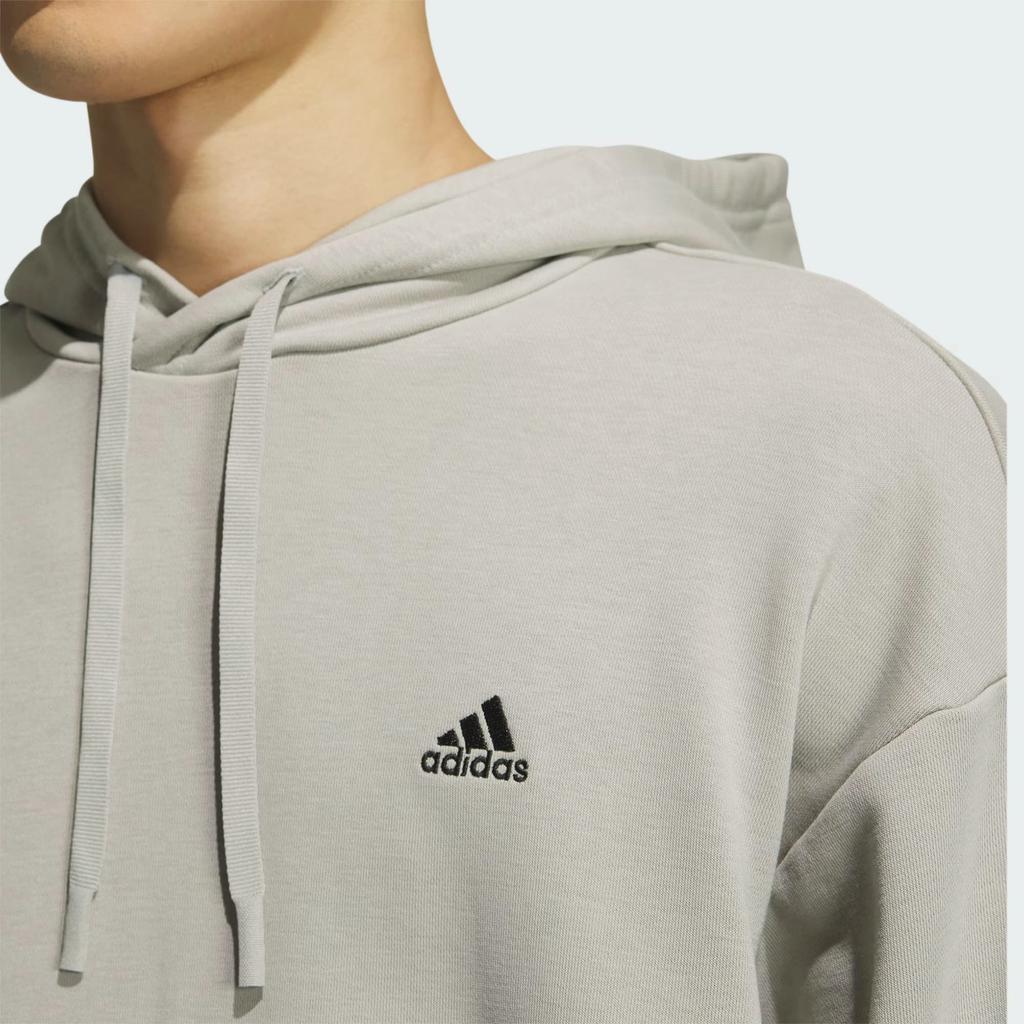 Adidas SWEAT Logo Hoodie Sweatshirt Unisex Metallic Gray IV7596