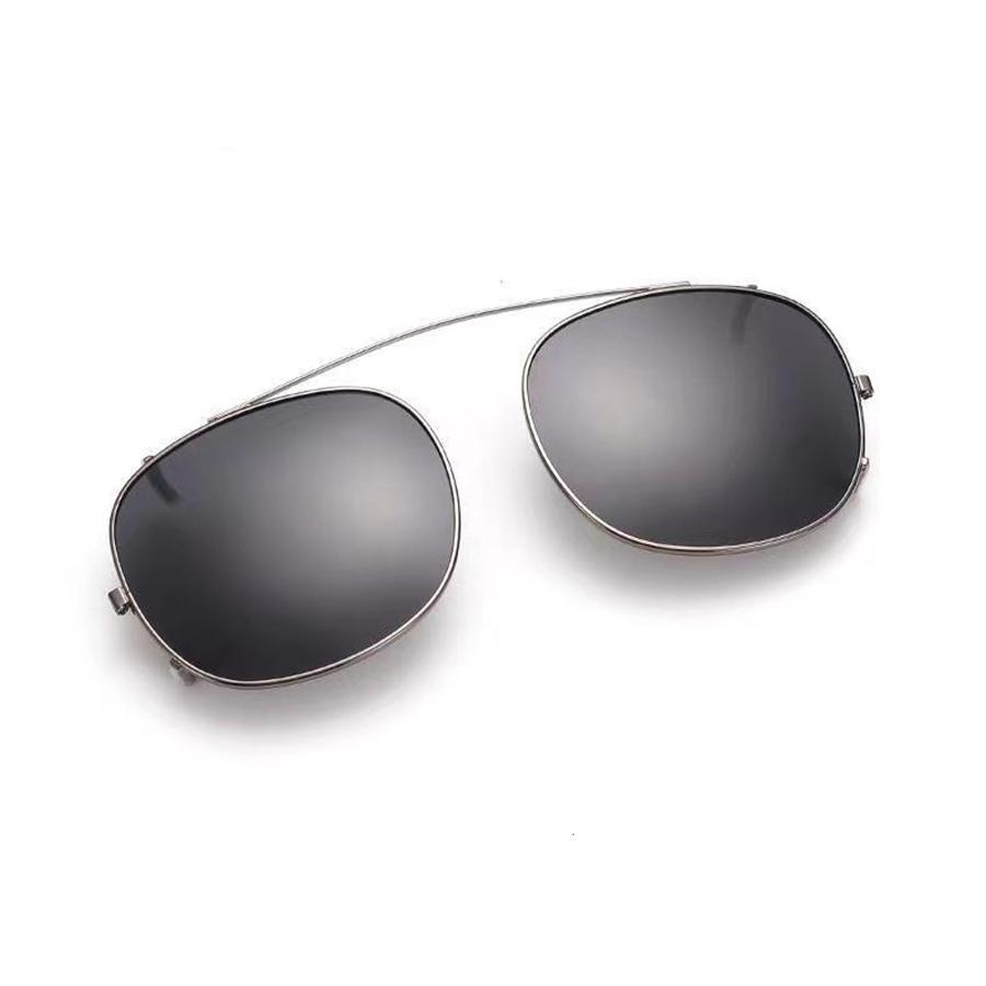 

Johnny Depp Lemtosh Polarized Sunglasses Clip-on Men Woman Luxury Brand Vintage Goggles small size 44mm серый