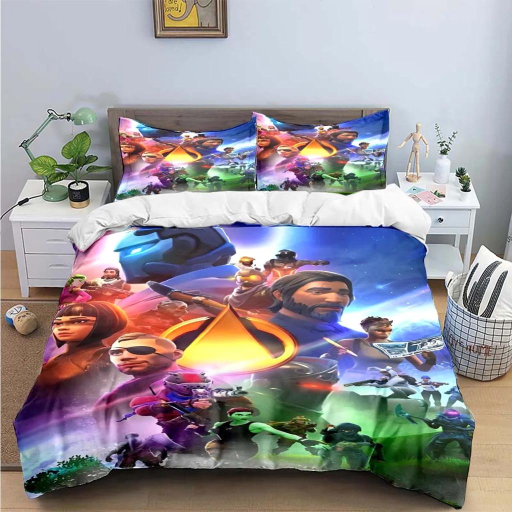 3D Fashion Game Cartoon Character Print Bedding Sets Bed Supplies Set Duvet Cover Bed Comforter Set Bedding Set Gift