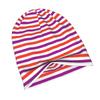 Red, Purple and White Vintage Thin Stripes Fashion Knit Hat for Adults Adds a Stylish Finishing Touch To Everyday Outfits Perfect for City Walks Weeke