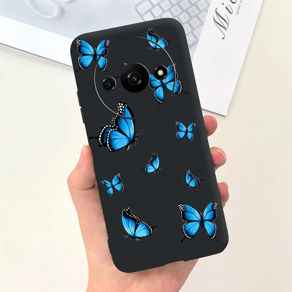 For Funda Xiaomi Redmi A3 Case Women Fashion Girly Flower Butterfly Bumper For Xiaomi Mi A3 Mia3 RedmiA3 Coque Soft Silicone