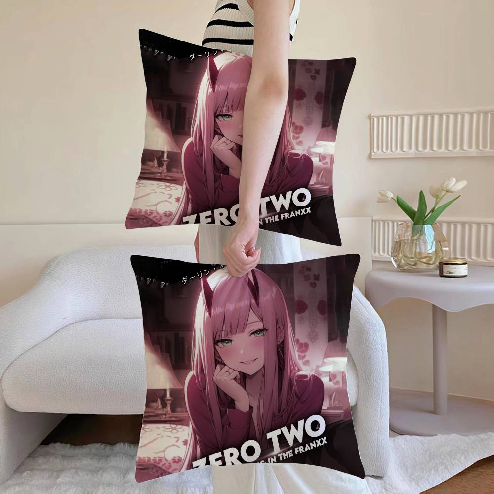 Z-Zero T-Two 002 Pillow Case Anti-dustmite Pillowcase Invisible Zipper Silky Sofa Cushion Cover