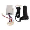 12V 250W Brush Motor Controller with Throttle Handle Kit Aluminum Shell 3 Wires Controller Long Wire Handle Set