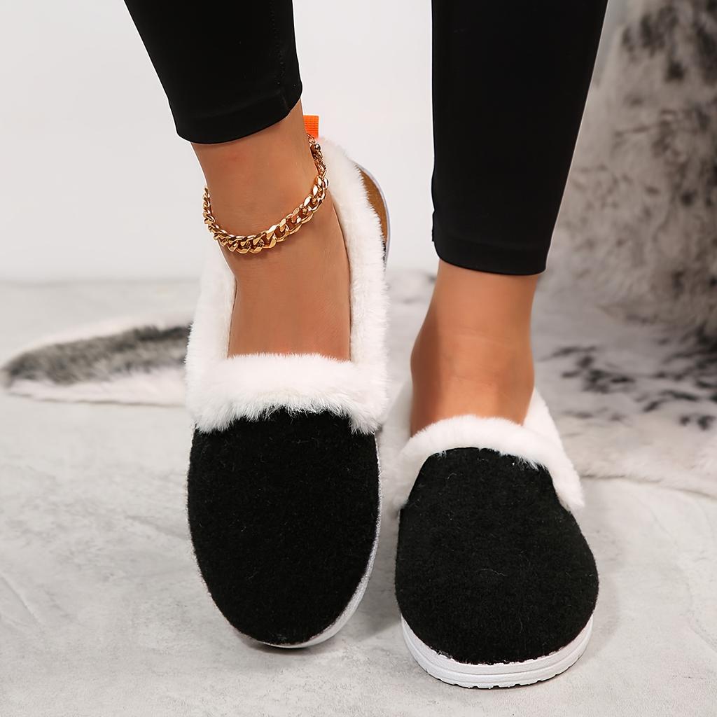 Winter New Indoor and Outdoor Women's Fashionable with Plush Comfortable Warm and Lightweight Women's Shoes