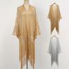 Tassel Patchwork Summer Scarf Hollow Wedding Bridal Shawl Women Tulle Shawl  Wedding Accessories