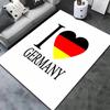 Teppich für die deutsche Fußballnationalmannschaft für Wohnzimmer, Schlafzimmer, Zuhause, Sofa-Dekoration, Kinder-Spiel, rutschfeste Bodenmatte