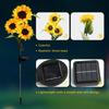 Solar Sunflower Lights Garden Simulation Flowers Outdoor Waterproof Stake Light Back Yard Flower Bed Pathway Patio Porch Decor