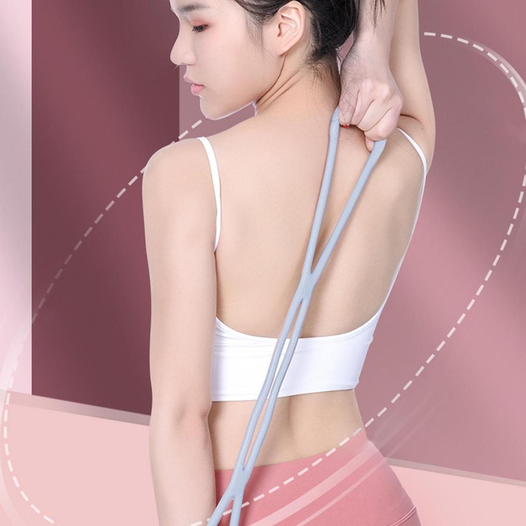 Resistance Bands For Back Exercise Figure 8 Back Exercise Band Muscle Building Non-Slip Equipment Pulling Rope For Gym Pilates