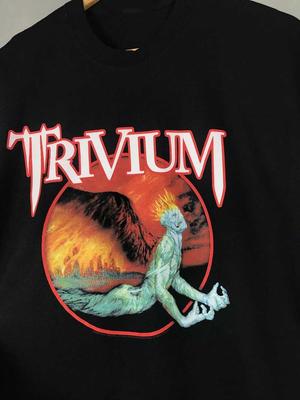 Vtg Trivium 2005 Tour Katoen Zwaar Alle Maten Volledige Maat Unisex Shirt BL272
