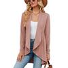 Women's Autumn Winter 2023 Solid Color Knit Cardigan Sweater Fashion Warm Cozy