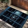 Halloween Clown Door Mat Horror Movie Clown Halloween Area Rug Indoor Outdoor Welcome Doormat for Home Entrance Decor