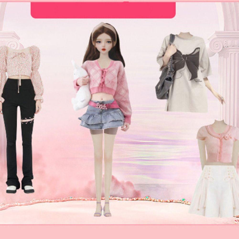 No Cutting Paper Doll House Girl DIY Toy DIY Cute Princess Book Paper Doll Quiet Book Toy for Kids