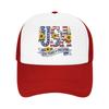 Years of Freedom Mesh Baseball Cap Adult Sport Sun Caps Independence Day Hats Adjustable Summer Trucker Caps