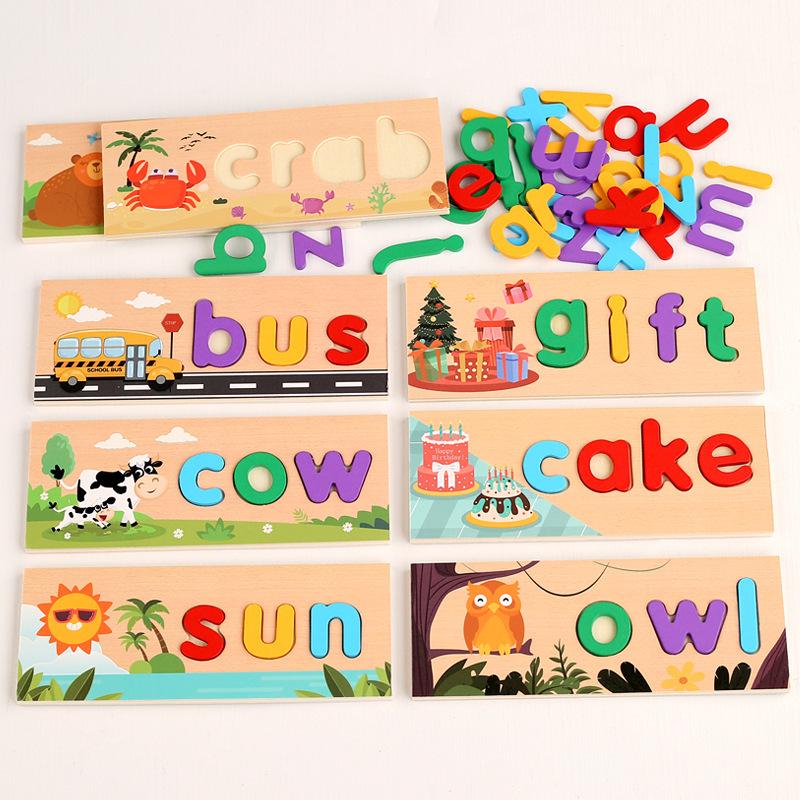 Children's English Alphabet Wooden Letter Matching Set