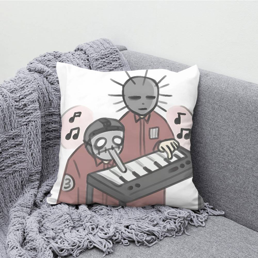 S-Slipk-notS Chibi Pillow Case For Sofa Decor Car Office Room Printing Cushion Cover Decorations and Protector