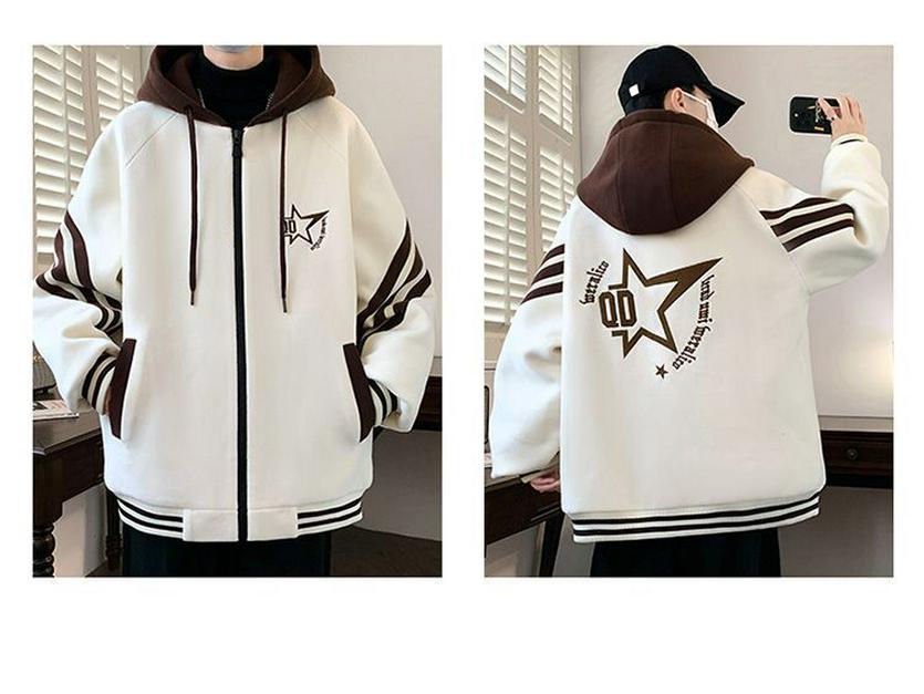 Trendige Baseball-Kapuzenjacke für Jungen in Übergröße