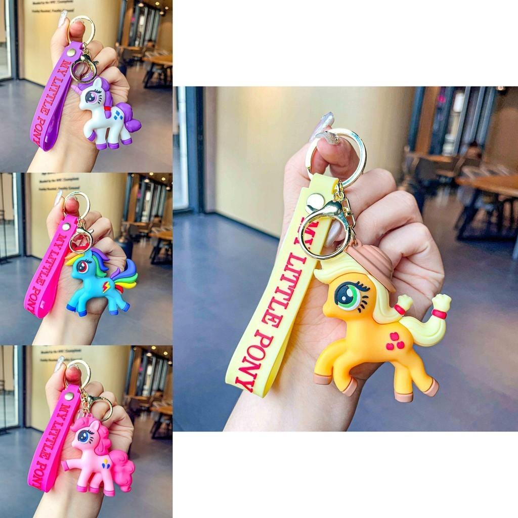 Little Pony My Keychain Lovely Silicone Cartoon Bag Charm For Occasions All