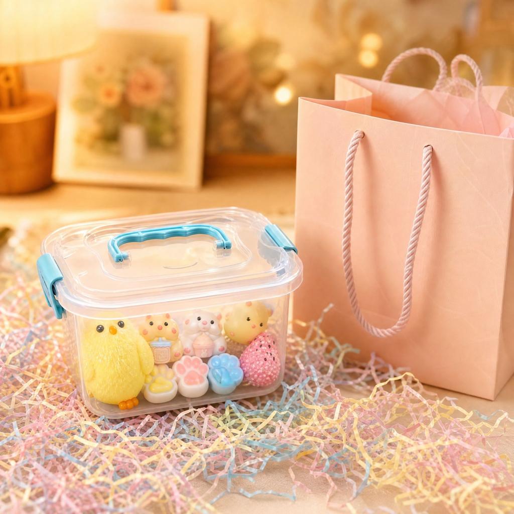 10-Piece Cute Toy Set with Slow Rising and Strawberry Designs, Toys